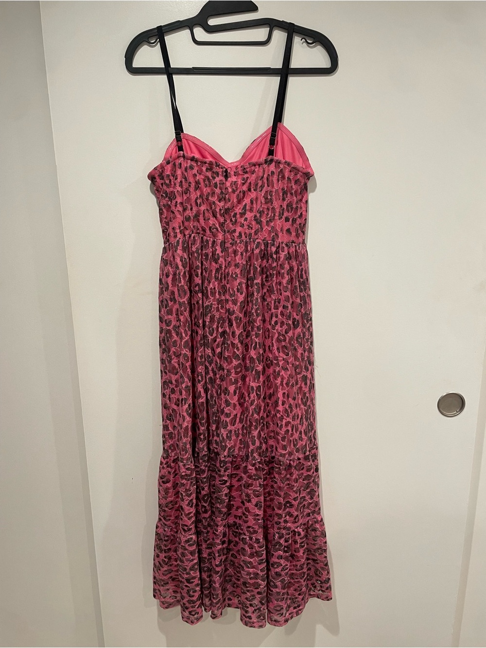Pink Leopard Print Midi Dress by Betsey Johnson - Picture 6 of 7